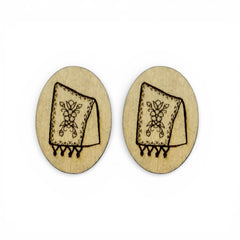 29mm Wood Burned Cabs Peaked Hat