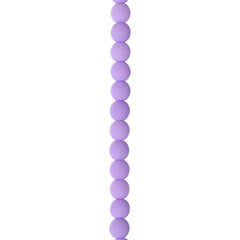 Czech Glass Beads Strand – 4mm White Alabaster Velvet Soft Violet (46 pcs)