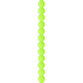 Czech Glass Beads Strand – 4mm White Alabaster Velvet Lime (46 pcs)