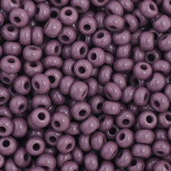 11/0 Preciosa Seed Beads Opaque Dark Mauve #01027