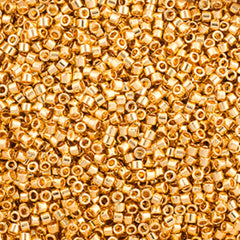 Delica 11/0 RD #0031 Gold 24kt AB Plated 3.3g Vial