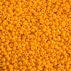 15/0 Miyuki Seed Bead Duracoat Yellow Marigold Opaque #4453