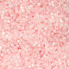 Cylin Beads by John Bead – Opaque Pale Pink Lined – 25g Bag