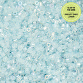 Cylin Beads by John Bead – Glow in the Dark AB - Sky – 25g Bag