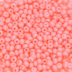 10/0 Preciosa Seed Beads Solgel Opaque Chalk Coral Pink