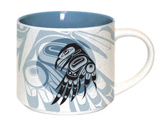 Ceramic Mug Set – Raven Moon by Allan Weir (Haida) Set of 2 | 16 oz | Gift Boxed
