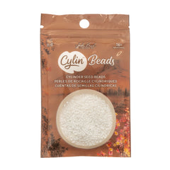 Cylin Beads by John Bead – Opaque Chalk White – 25g Bag