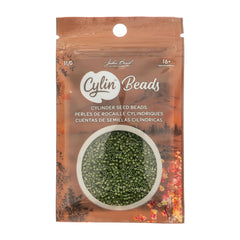 Cylin Beads by John Bead – Opaque Green Avocado – 25g Bag
