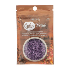 Cylin Beads by John Bead – Opaque Dark Mauve – 25g Bag