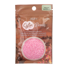 Cylin Beads by John Bead – Glow in the Dark AB - Pink – 25g Bag