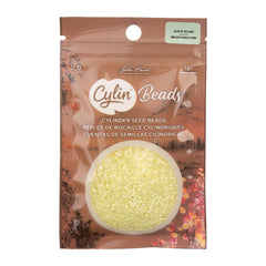 Cylin Beads by John Bead – Glow in the Dark AB - Yellow – 25g Bag
