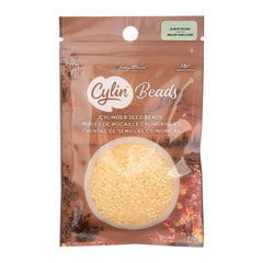 Cylin Beads by John Bead – Glow in the Dark AB - Light Yellow – 25g Bag