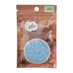 Cylin Beads by John Bead – Glow in the Dark AB - Blue – 25g Bag