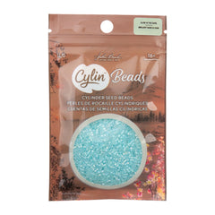 Cylin Beads by John Bead – Glow in the Dark AB - Turquoise – 25g Bag