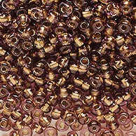 10/0 Preciosa Seed Beads Bronze Lined Transparent Light Amethyst