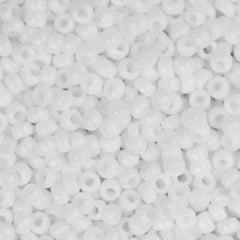 11/0 Miyuki Seed Beads Chalk White #0402