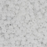 11/0 Preciosa Seed Beads Opaque Opal White #01012