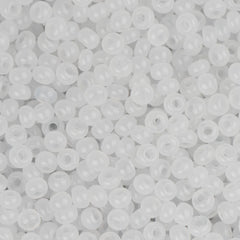 11/0 Preciosa Seed Beads Opaque Opal White #01012