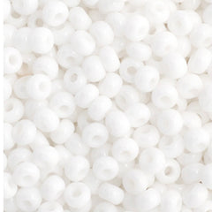 11/0 Preciosa Seed Beads Opaque White #34903