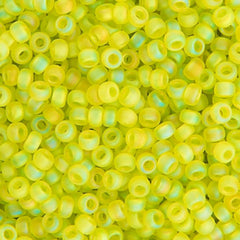 11/0 Miyuki Seed Beads Chartreuse Transparent AB Matte #0143FR