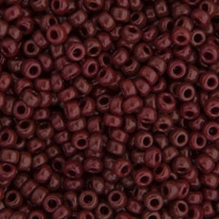 22g Vial 11/0 Miyuki Seed Beads Chocolate Brown Opaque #0409