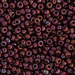11/0 Miyuki Seed Beads Raspberry Opaque Metallic #0460