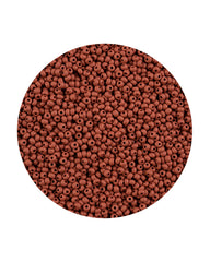 11/0 Preciosa Permalux Seed Beads Chalk Brown Dyed Matte