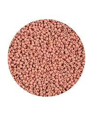 11/0 Preciosa Permalux Seed Beads Chalk Light Brown Dyed Matte