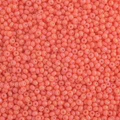 11/0 Preciosa Seed Beads Chalk Pink Rainbow Solgel #42003