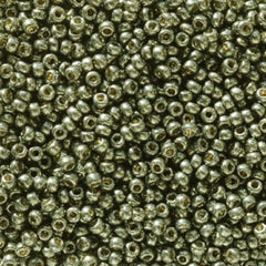 11/0 Miyuki Seed Beads Duracoat Galvanized Olivine #5112