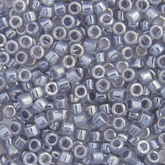 Delica 11/0 RD #0242 Medium Crystal Grey Ceylon Lined-Dyed 5.2g Vial