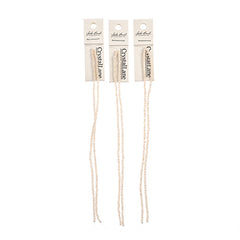 Crystal Lane Rondelle 2 Strand 7in (apx246pcs) 1.5x2.5mm Opaque Cream AB