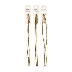 Crystal Lane Rondelle 2 Strand 7in (apx246pcs) 1.5x2.5mm Opaque Gold Iris