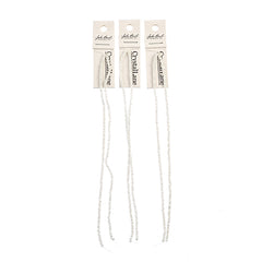 Crystal Lane Rondelle 2 Strand 7in (apx246pcs) 1.5x2.5mm Opaque White AB