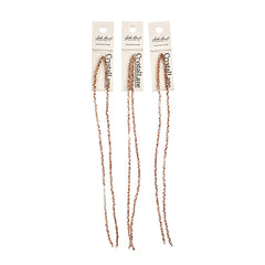 Crystal Lane Rondelle 2 Strand 7in (apx246pcs) 1.5x2.5mm Transparent Crystal w/Half Copper Iris