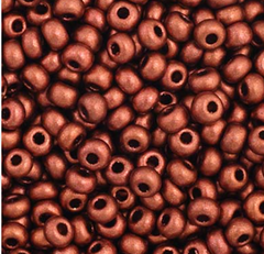 11/0 Preciosa Seed Beads Metallic Copper #35052