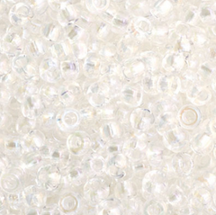 11/0 Preciosa Seed Beads Transparent Crystal AB #34954
