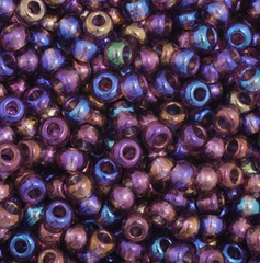 11/0 Preciosa Seed Bead Transparent Mauve AB #34946