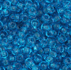 11/0 Preciosa Seed Beads Transparent Medium Aqua #34936