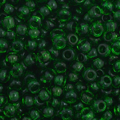 11/0 Preciosa Seed Beads Transparent Medium Green #34930