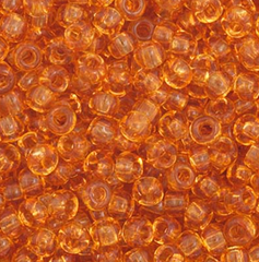 11/0 Preciosa Seed Beads Transparent Topaz #34933