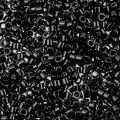 Delica 11/0 RD #0010 Black Opaque 5.2g Vial