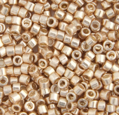 Delica 11/0 RD #0433 Champagne Opaque Glavanized-Dyed 5.2g Vial