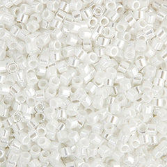 Delica 11/0 RD #0201 White Pearl Luster 5.2g Vial