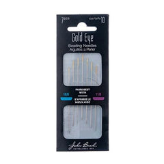 Beading Needles Gold Eye 7pcs Size 10