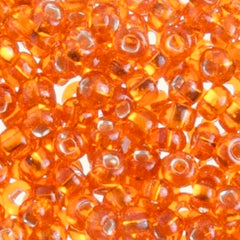 6/0 Preciosa Seed Beads S/L Orange Seed beads, 22g Vial