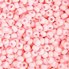6/0 Preciosa Seed Beads Chalk Light Pink Solgel Seed beads, 22g Vial