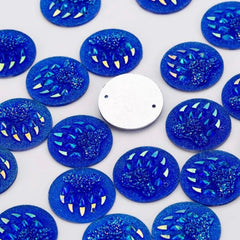 25mm Bear Round – Resin Sew-On (Sold in Pairs)