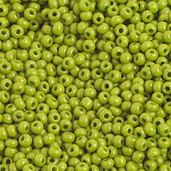 10/0 Preciosa Seed Beads Opaque Olive
