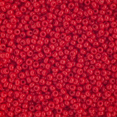 10/0 Preciosa Seed Beads Opaque Medium Red